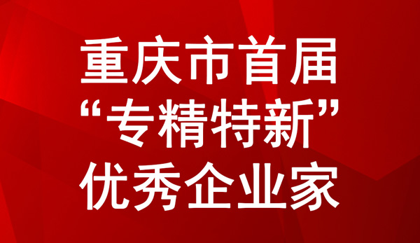 重慶市首屆“專精特新”中小企業優秀企業家 重慶市首屆“專精特新”中小企業優秀企業家