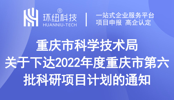 重慶市科學(xué)技術(shù)局關(guān)于下達(dá)2022年度重慶市第六批科研項目計劃的通知 重慶市科學(xué)技術(shù)局關(guān)于下達(dá)2022年度重慶市第六批科研項目計劃的通知